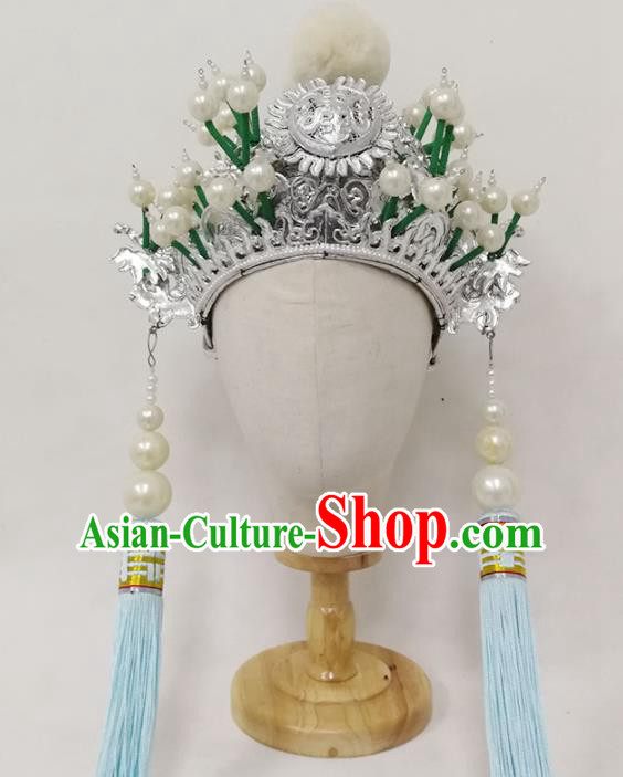Chinese Yue Opera Eunuch Headdress Opera Racoon for a Prince Guo Huai Hat Traditional Beijing Opera Xiaosheng Hair Accessories