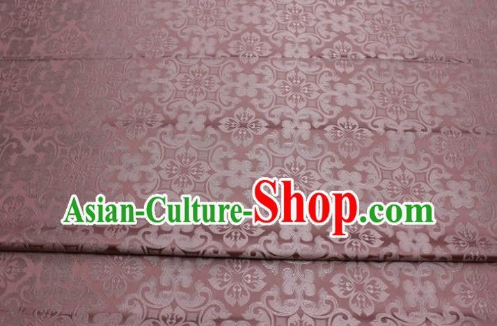 China Tapestry Material Traditional Tang Suit Silk Fabric Cheongsam Jacquard Dark Pink Brocade Classical Plum Pattern Satin Damask
