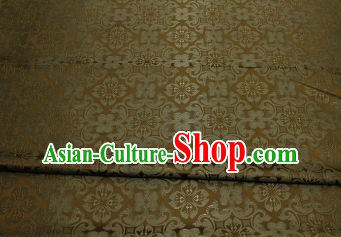 China Tang Suit Jacquard Brassiness Brocade Classical Plum Pattern Satin Damask Cheongsam Tapestry Material Traditional Silk Fabric