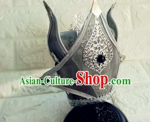 Chinese Traditional Qin Dynasty Prince Hair Accessories Ancient Swordsman Hairdo Crown