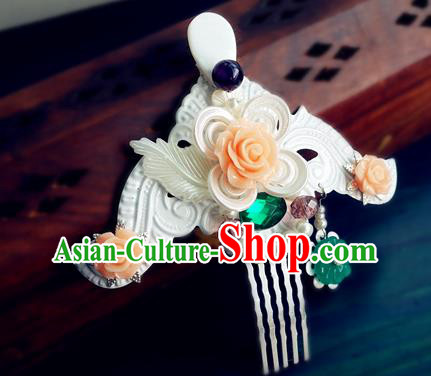 Chinese Song Dynasty Princess Hairpin Traditional Hanfu Hair Accessories Ancient Imperial Consort Hair Comb