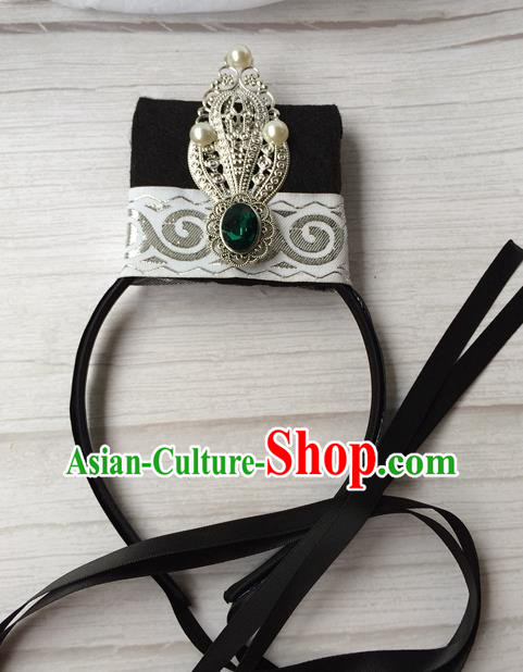 Chinese Traditional Ming Dynasty Imperial Bodyguard Hair Accessories Ancient Swordsman Hairdo Crown