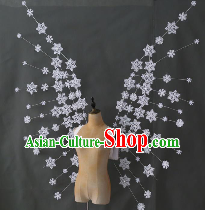 Custom Miami Stage Show Wings Christmas Performance Props Catwalks Snowflakes Wings Cosplay Giant Accessories