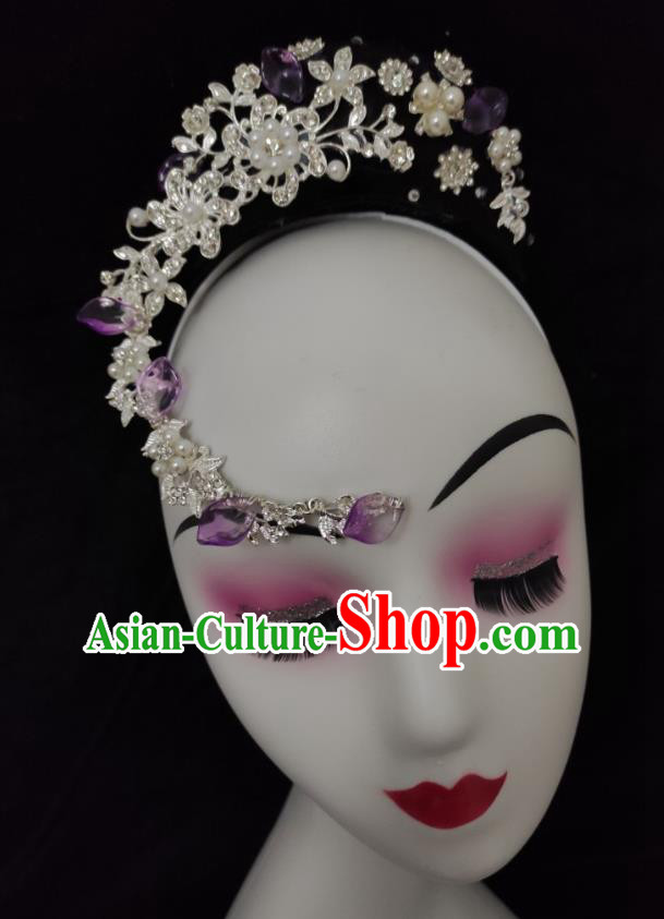 China Dai Nationality Folk Dance Wigs Chignon Hair Accessories Minority Peacock Dance Hairpieces Yunnan Ethnic Performance Headdress