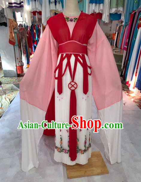 China Shaoxing Opera Actress Dress Outfits Peking Opera Diva Clothing Ancient Young Woman Garment Costumes