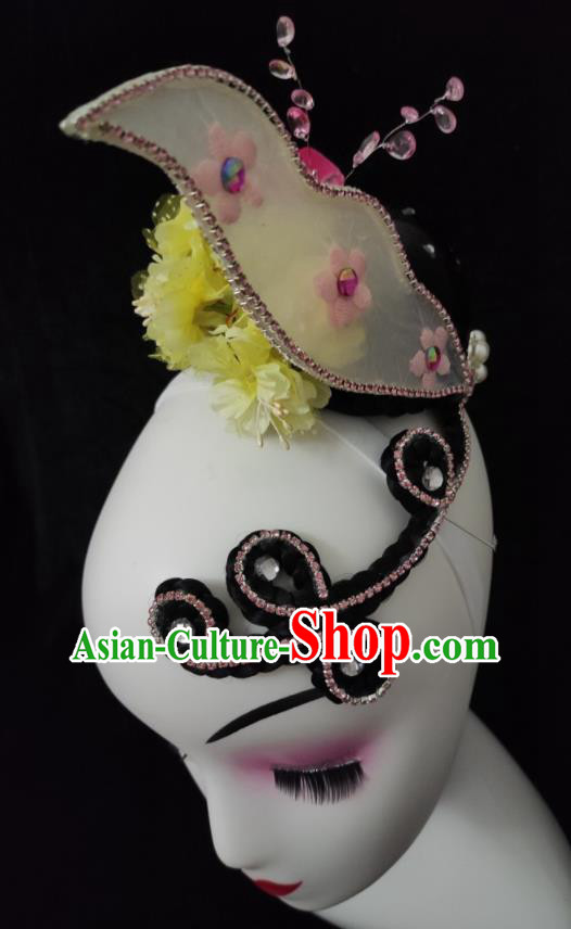 China Yunnan Ethnic Performance Headdress Dai Nationality Folk Dance Hair Accessories Minority Fish Dance Hairpieces