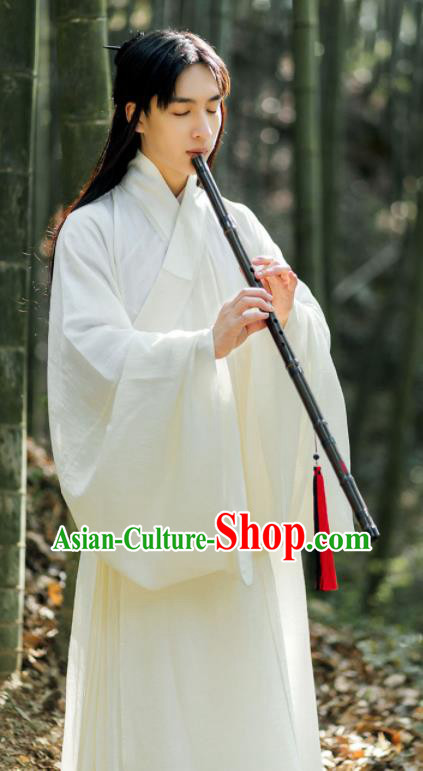 China Ming Dynasty Young Childe Historical Clothing Ancient Scholar Garment Costume Traditional Hanfu Long Robe