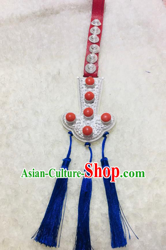 Handmade China Ethnic Wedding Belt Pendant Tibetan Robe Waistband Zang Nationality Cupronickel Waist Accessories
