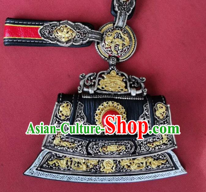 Handmade China Zang Nationality Steel Flint Waist Accessories Ethnic Wedding Belt Pendant Tibetan Robe Waistband