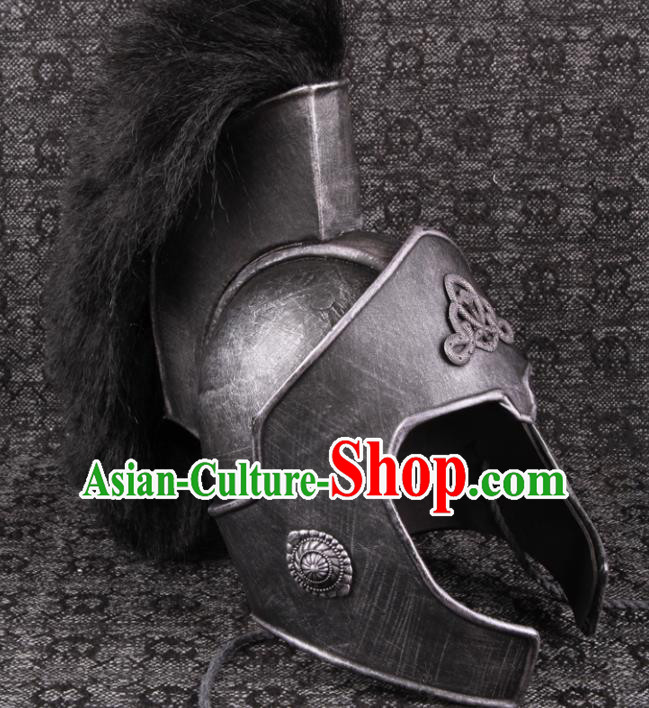 Custom Rome Warrior Hat European Medieval Ages General Helmet Sparta Hero Headwear