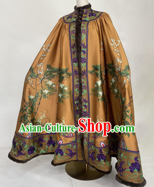 Chinese Qing Dynasty Empress Cape Traditional Drama Ruyi Royal Love in the Palace Zhou Xun Garment Costumes Ancient Queen Embroidered Mantle Clothing