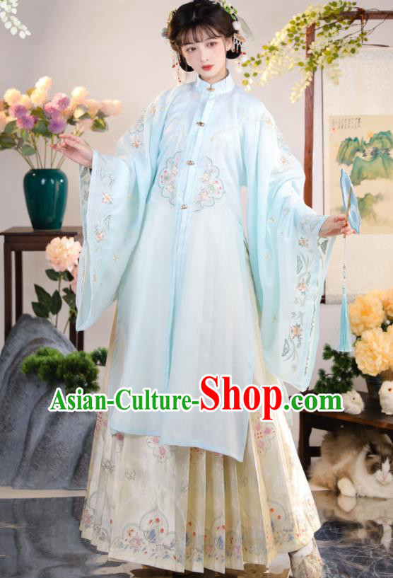 China Traditional Ming Dynasty Historical Clothing Ancient Nobility Lady Garment Costumes Royal Princess Hanfu Dress for Women
