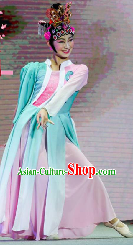 Chinese Female Group Dance Clothing Classical Dance Water Sleeve Dress Stage Performance Outfits Opera Dance Garment Costumes