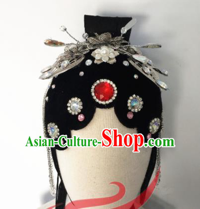 Top China Opera Diva Dance Hair Accessories Classical Dance Wigs Chignon Headwear Group Beauty Dance Hairpieces