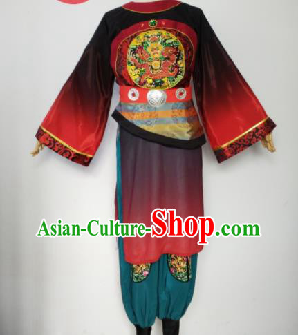 Chinese Zhong Kui Solo Dance Clothing Classical Dance Garment Costumes Male Stage Performance Outfits