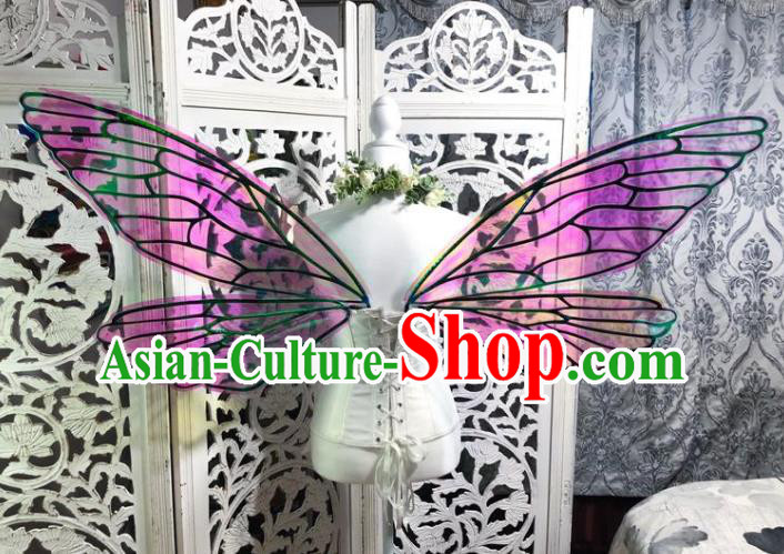 Custom Brazil Parade Props Cosplay Fairy Wings Halloween Dragonfly Decorations Carnival Catwalks Back Accessories