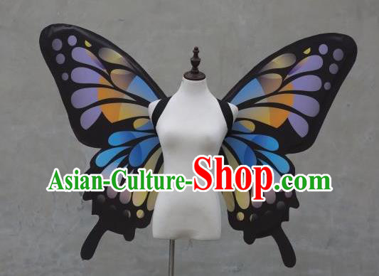 Custom Halloween Fancy Ball Wear Carnival Parade Accessories Miami Show Back Decorations Cosplay Butterfly Fairy Props Catwalks Angel Wings