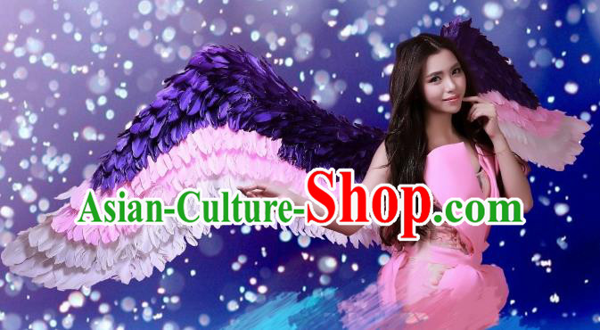 Custom Opening Dance Deluxe Wear Miami Show Accessories Christmas Feathers Wings Halloween Cosplay Angel Decorations Stage Show Props