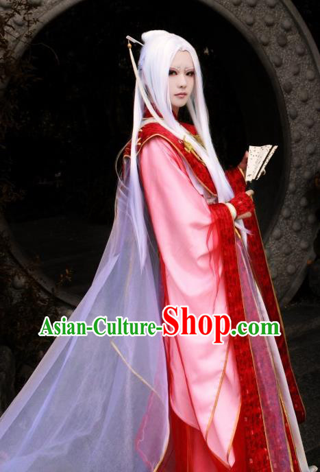 Chinese Traditional Cosplay Yin Yang Master Clothing Puppet Show Royal Highness Garment Costumes Ancient Taoist Robe Uniforms