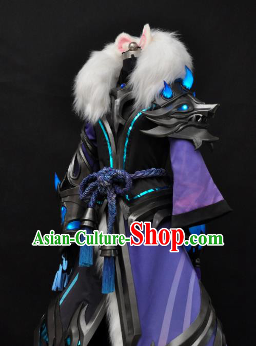 Custom Honor of Kings Swordsman Garment Costumes Game Role Li Bai Suits Cosplay General Clothing