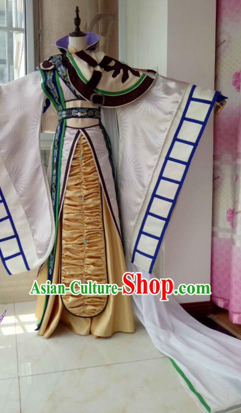 Chinese Ancient Royal Prince Uniforms Traditional Cosplay Swordsman Clothing Thunderbolt Fantasy Dan Heng Garment Costumes