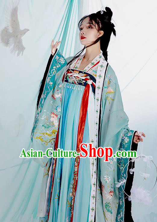 China Traditional Hanfu Dress Ancient Royal Princess Garment Costumes Tang Dynasty Court Beauty Historical Clothing