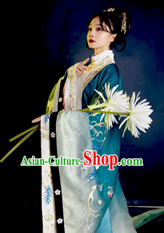 China Traditional Female Historical Clothing Ancient Noble Woman Garment Costumes Ming Dynasty Imperial Consort Hanfu Dress Apparels