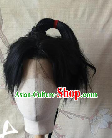 Chinese Drama Handsome Siblings Xiao Yuer Wigs Headdress Ancient Swordsman Hair Accessories Handmade Cosplay Young Hero Hairpieces