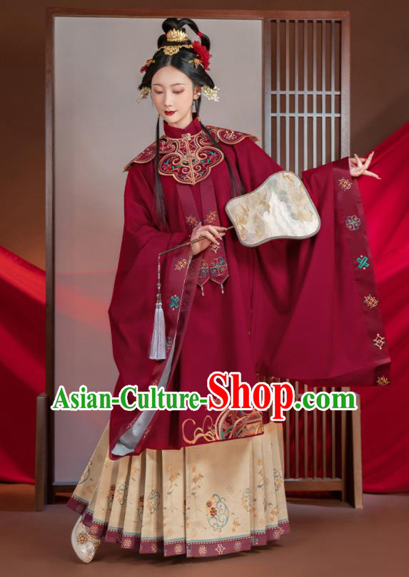 China Traditional Court Wedding Historical Clothing Ancient Imperial Consort Garment Costumes Ming Dynasty Palace Woman Hanfu Dress Apparels