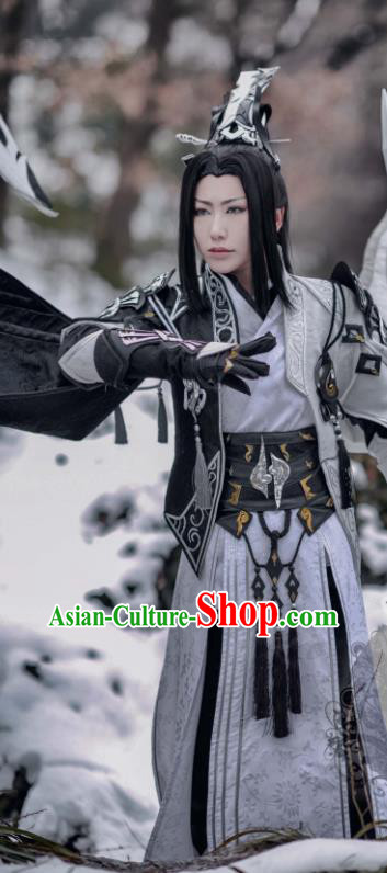 China Ancient Taoist Priest Clothing Traditional JX Online Chivalrous Kawaler Garment Costumes Cosplay Swordsman Armor Apparels