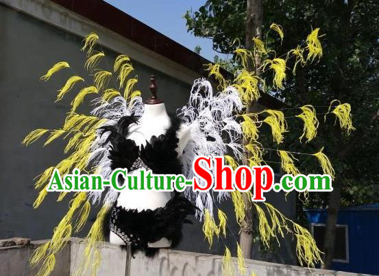 Top Stage Show Feather Wings Opening Dance Back Accessories Cosplay Angel Decorations Miami Catwalks Props
