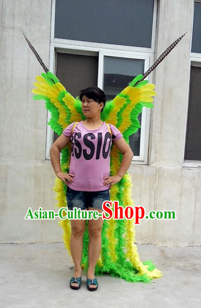 Top Miami Angel Catwalks Props Stage Show Deluxe Feather Butterfly Wings Opening Dance Back Accessories Halloween Performance Decorations