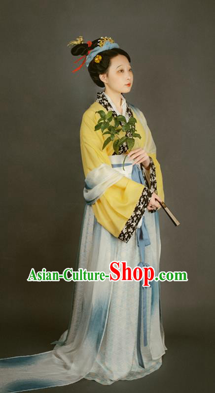 China Traditional Court Beauty Historical Costume Ancient Palace Lady Clothing Song Dynasty Imperial Consort Hanfu Dresses