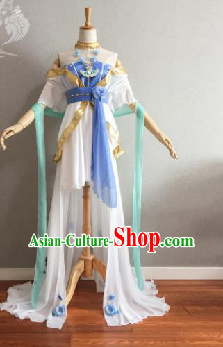 Professional China Cosplay Goddess Garment Costumes Ancient Fairy Dress Outfits Traditional Court Dance Clothing
