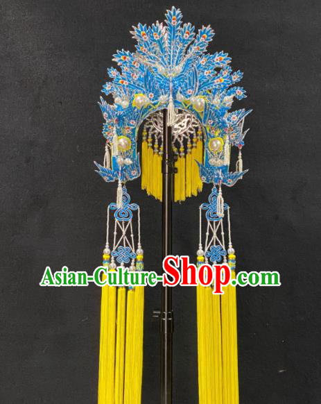 Chinese Beijing Opera Hua Tan Hair Accessories Peking Opera Imperial Concubine Hair Crown Traditional Opera Empress Phoenix Coronet
