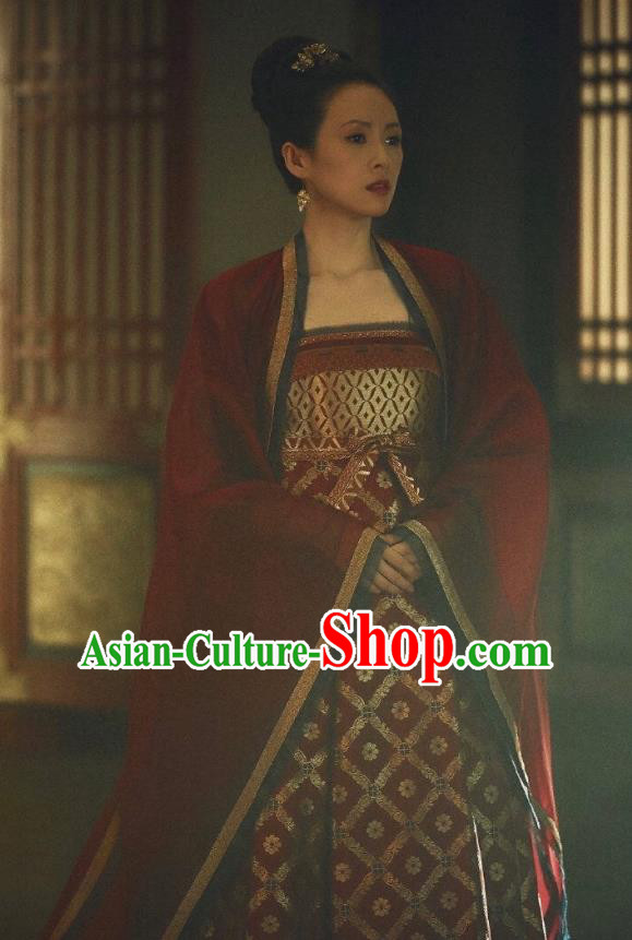 China Drama The Rebel Princess Replica Costumes Southern and Northern Dynasties Clothing Ancient Royal Rani Zhang Ziyi Hanfu Dress Garments