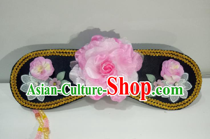 China TV Series My Fair Princess Qing Er Headpiece Ancient Infanta Hair Accessories Traditional Qing Dynasty Headdress