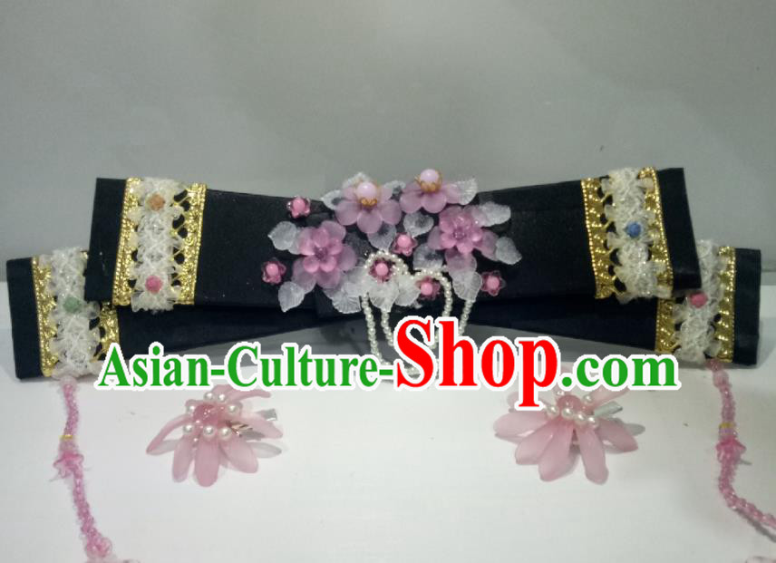 China Ancient Court Lady Hair Accessories Traditional Qing Dynasty Headdress TV Series My Fair Princess Xia Ziwei Headpiece