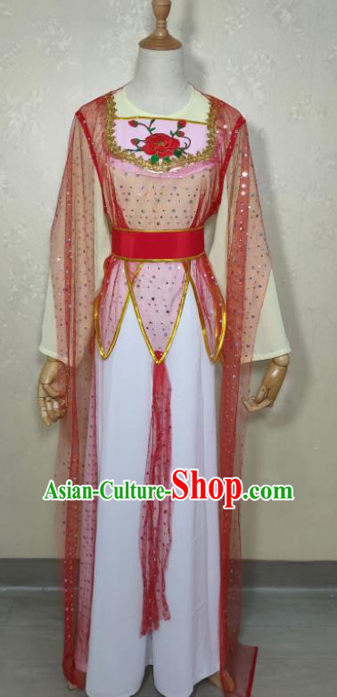 China Peking Opera Diva Costume Ancient Village Girl Clothing Fujian Opera Actress Dress