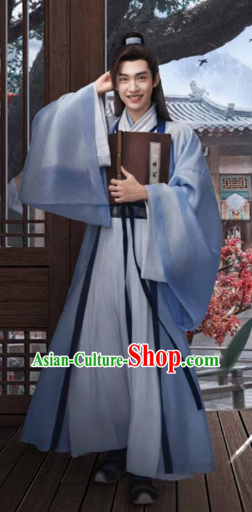 Chinese Traditional Swordsman Clothing Wu Xia Series Word Of Honor Cao Weining Apparels Ancient Young Hero Garment Costumes