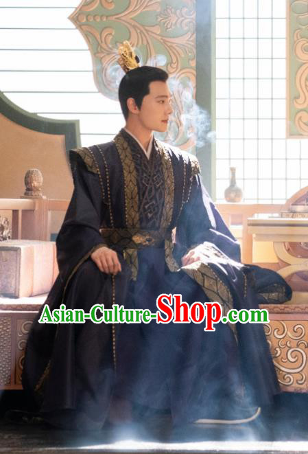 Chinese Ancient Prince Garments Qie Shi Tian Xia Feng Lan Xi Replica Costume Wuxia TV Series Noble Childe Clothing