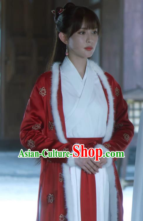Chinese Ancient Servant Woman Dress Clothing Wuxia TV Series Sword Snow Stride Garment Young Beauty Replica Costumes