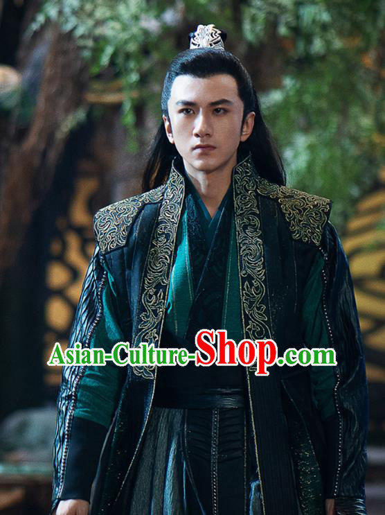 Chinese The Blue Whisper Lin Hao Qing Garment Costumes Ancient Swordsman Clothing Xian Xia TV Series Young Valley Master Apparel