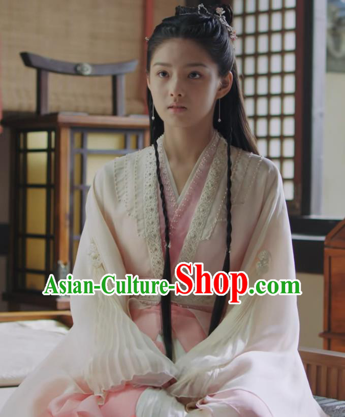 Chinese Ancient Royal Princess Clothing Wuxia TV Series Qie Shi Tian Xia Dresses Young Beauty Garment Costumes