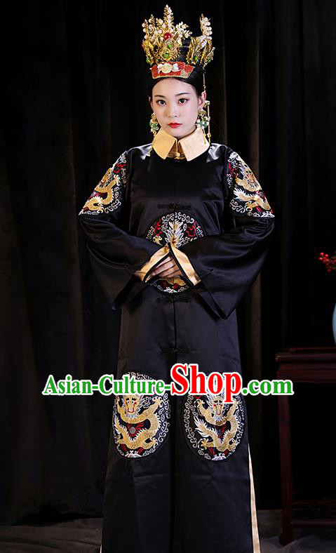 Chinese Ancient Imperial Consort Clothing TV Series Story of Yanxi Palace Empress Fu Cha Dress Qing Dynasty Queen Garment Costumes