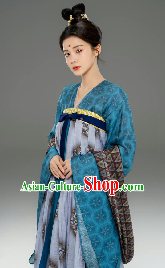 Chinese TV Series Love Between Fairy and Devil Clothing Ancient Princess Garment Costumes Traditional Tang Dynasty Beauty Hanfu Dress