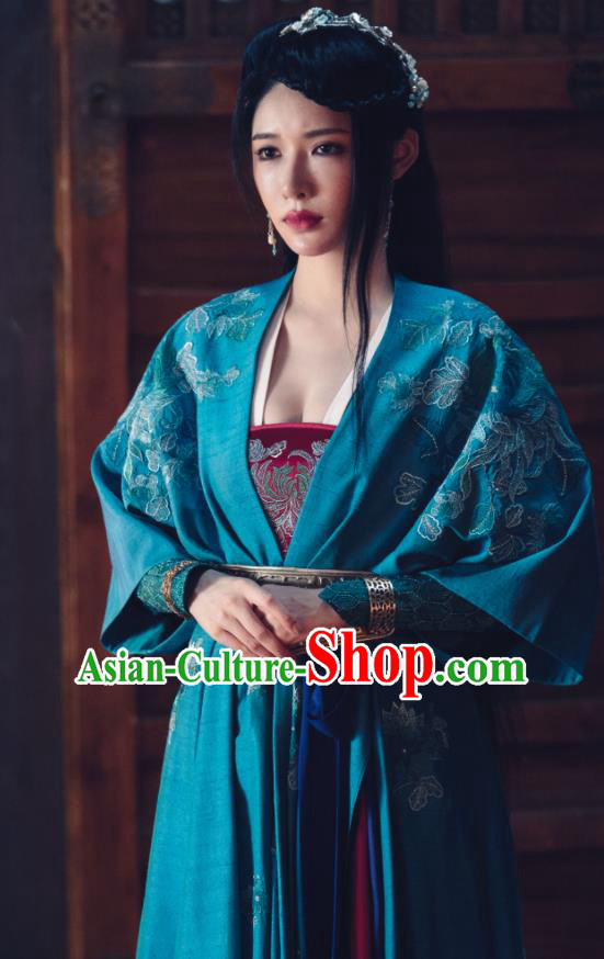 Chinese Wu Xia Series Word Of Honor Liu Qianqiao Dresses Ancient Swordswoman Garment Costumes Traditional Beauty Ghost Clothing