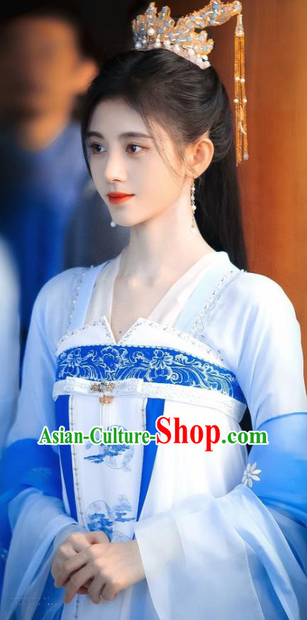 Chinese Romance Series Rebirth For You Princess Jia Nan Garments Traditional Replica Costumes Ancient Infanta Hanfu Dress