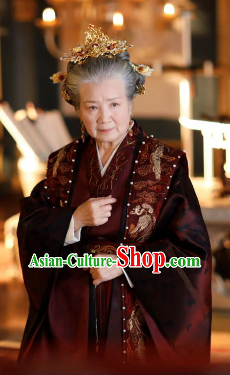 Chinese Traditional Court Dress Garments Romance Series Rebirth For You Replica Costumes Ancient Empress Dowager Clothing