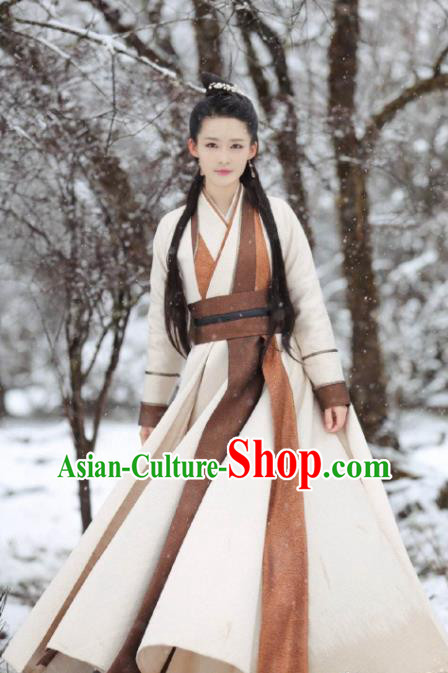 Chinese TV Series The Wolf Ma Zhaixing Replica Costumes Ancient Swordswoman Clothing Traditional Female General Garments